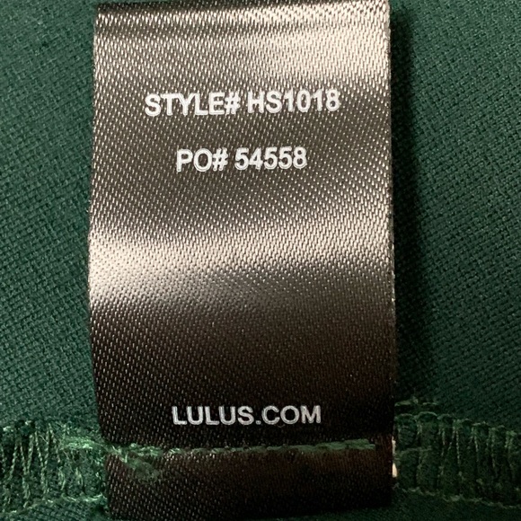 LULU’s The Simple Things Forest Green Sleeveless Skater Dress sz M *NEW* - Picture 6 of 6